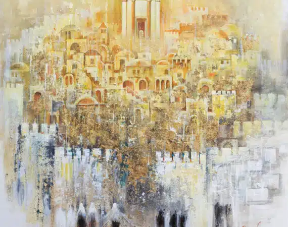 abstract jerusalem painting