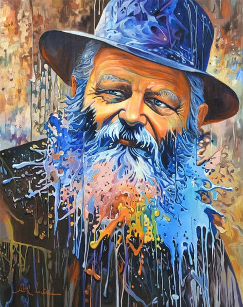 The Lubavitcher Rebbe modern painting