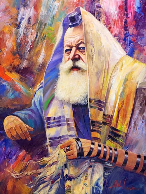 הרבי מליובאוויטש ציור מופשט
