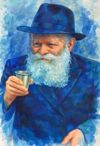 painting of lubavitcher rebbe