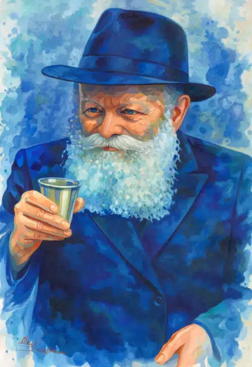 Rebbe Smiling Modern Poster of Lubavitcher Rebbe