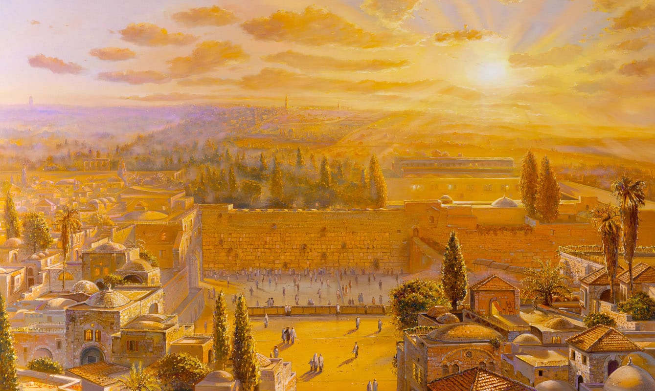 kotel jerusalem painting