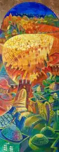 abstract jerusalem painting