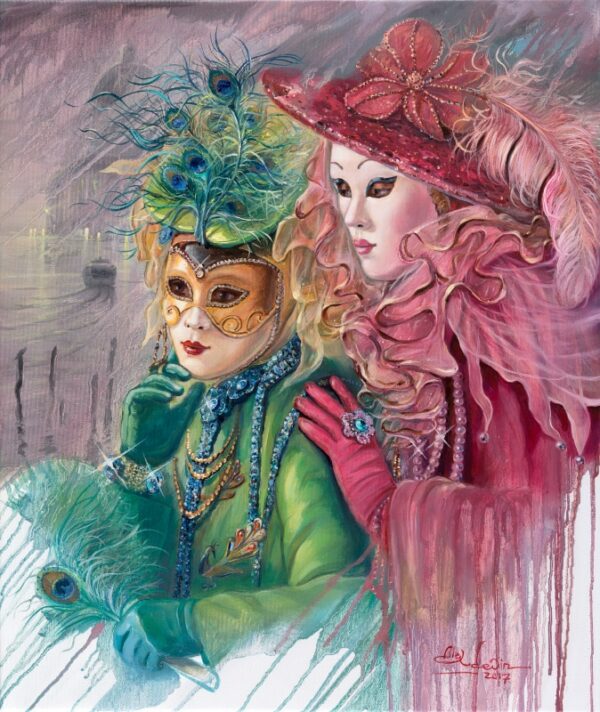 Venetian Fairies, Painting by Alex Levin