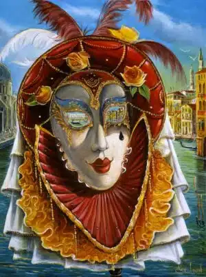 Venice Mask painting