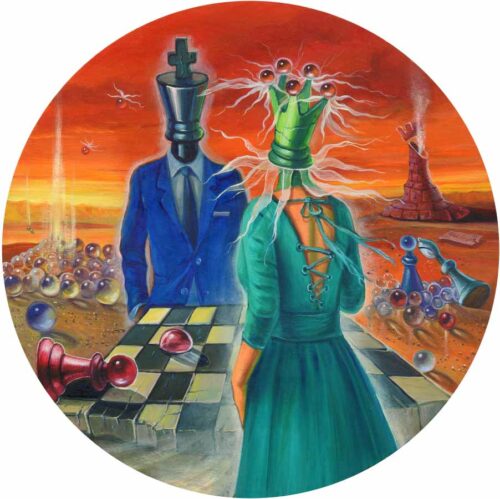 Painting about chess