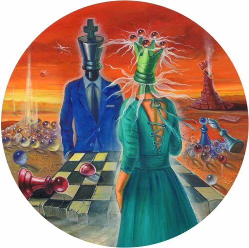 Painting about chess