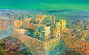 abstract jerusalem painting