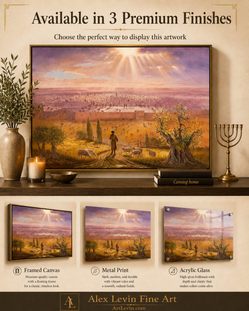 painting of olive tree in jerusalem