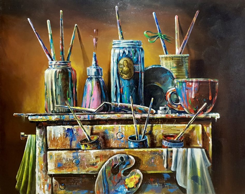 Painting: Artist's brushes