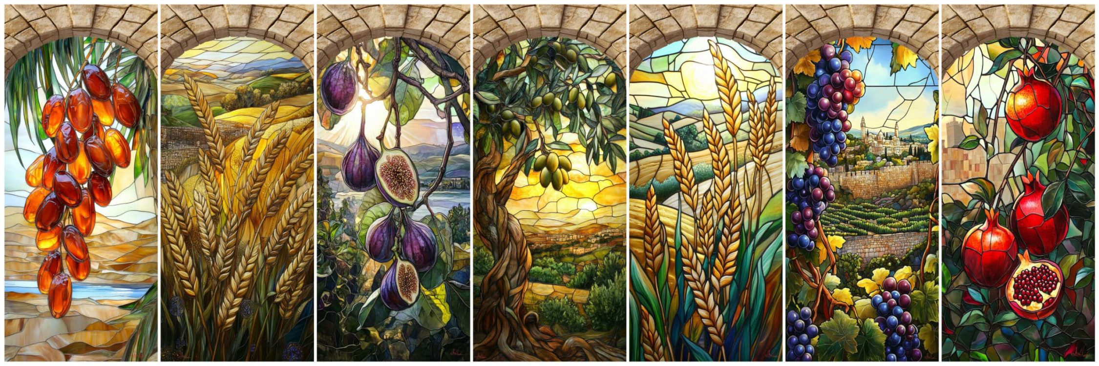 7 species banner for sukkah