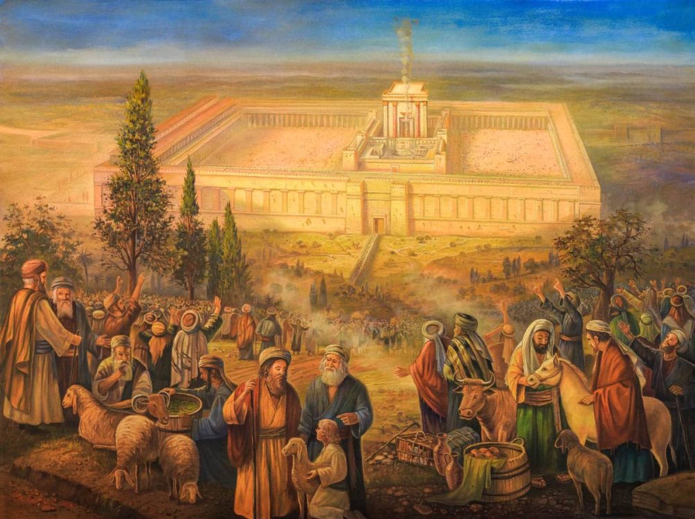 Ascending to the Temple in Jerusalem