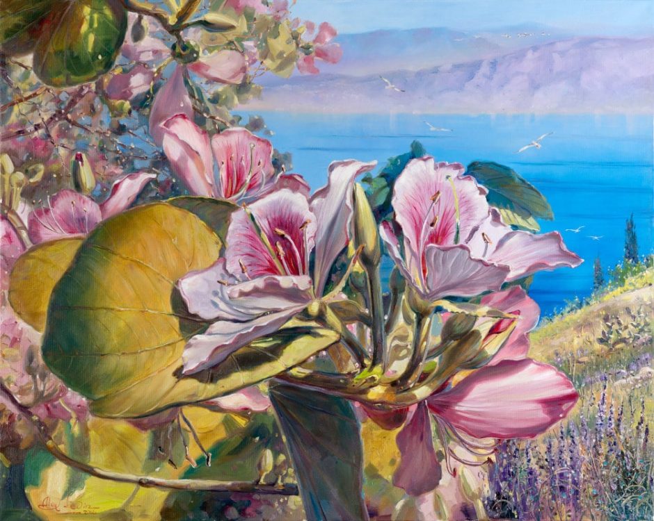 painting of flowers tiberies