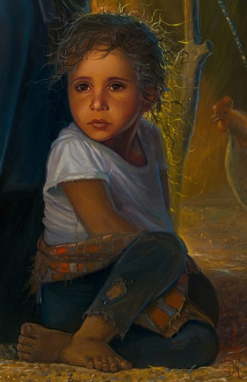 portrait of Bedouin girl