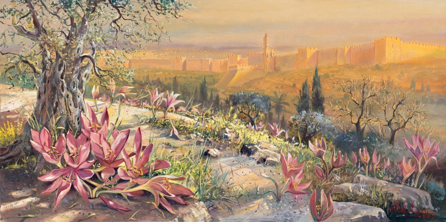 Colchicum from Jerusalem, Painting by Alex Levin