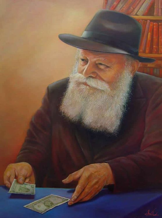 Distribution of Dollars by Lubavitcher Rebbe