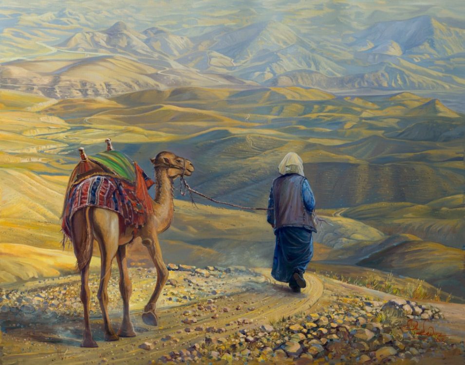 Bedouin with camel