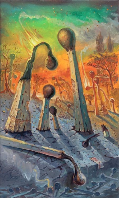 Escape, Painting by Alex Levin