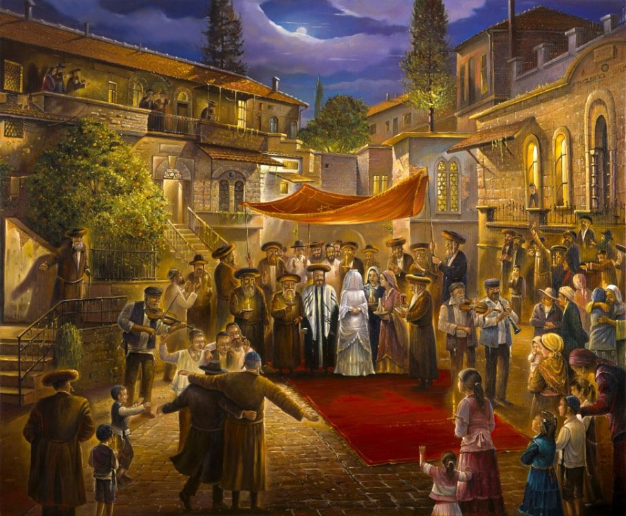 Jewish wedding painting