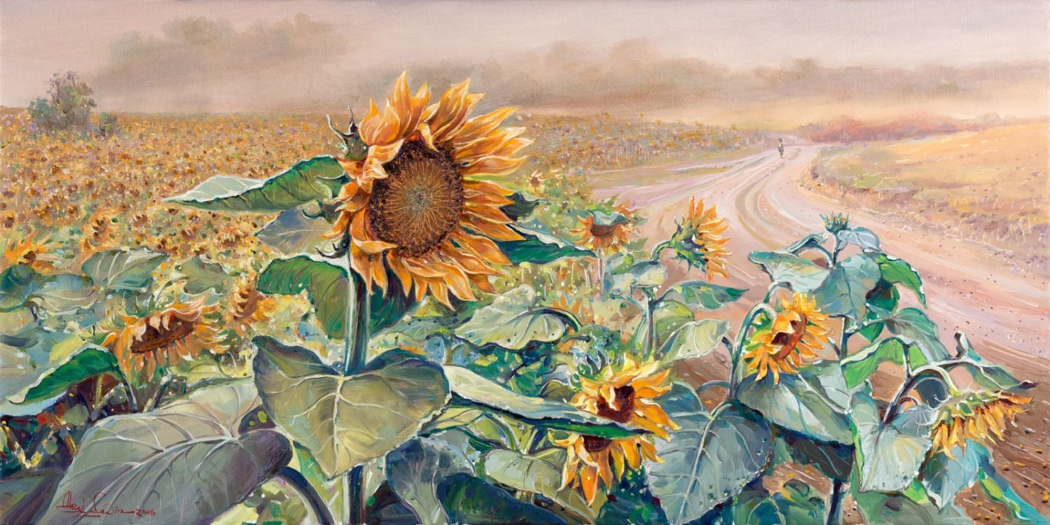 sunflower painting