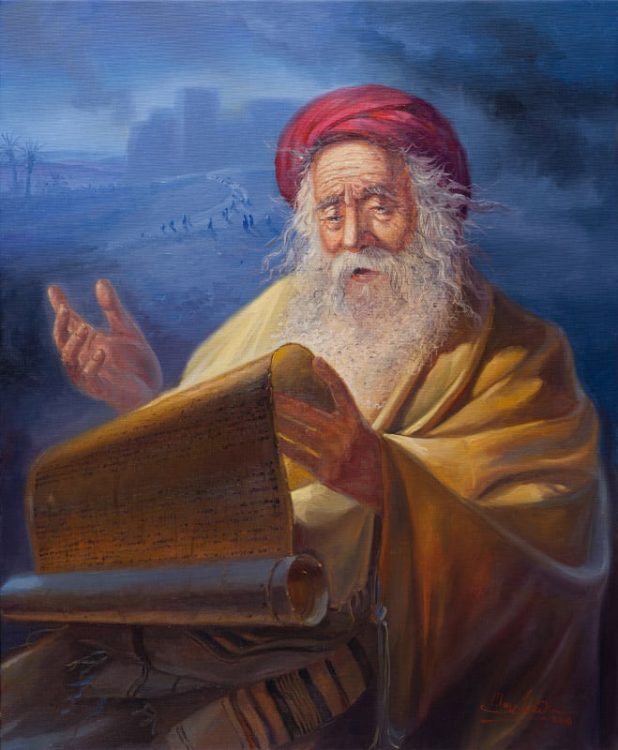 Jeremiah the weeping prophet, Painting by Alex Levin