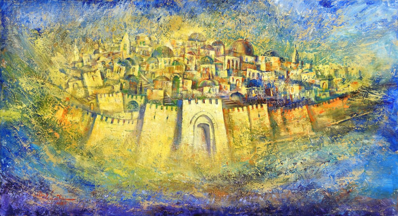 abstract jerusalem painting