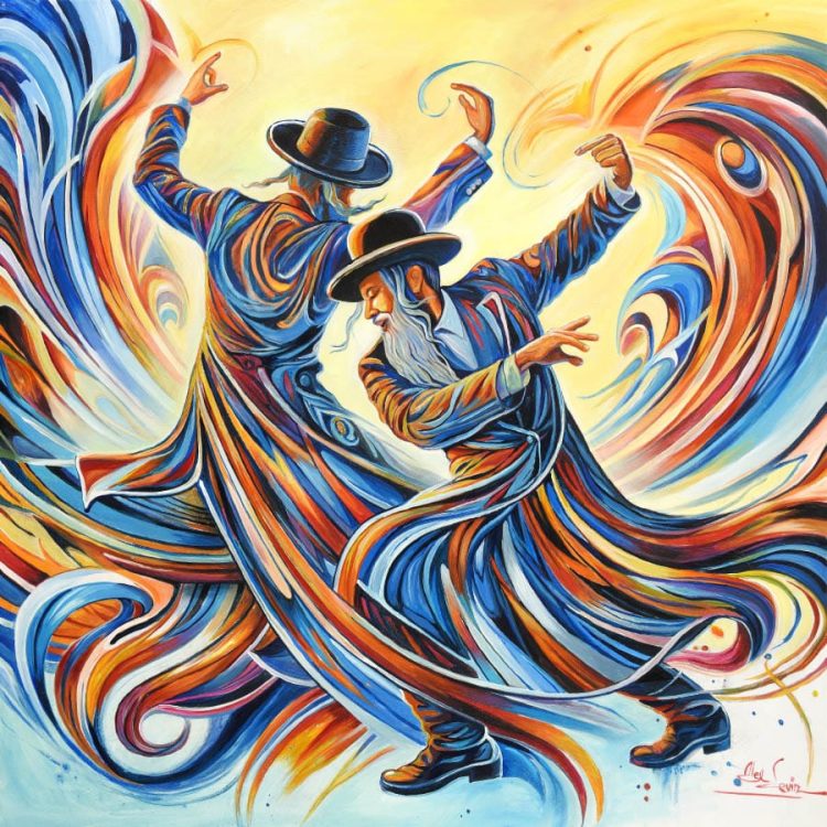 jewish dancers painting