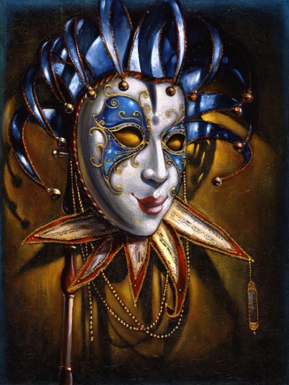 venice mask painting