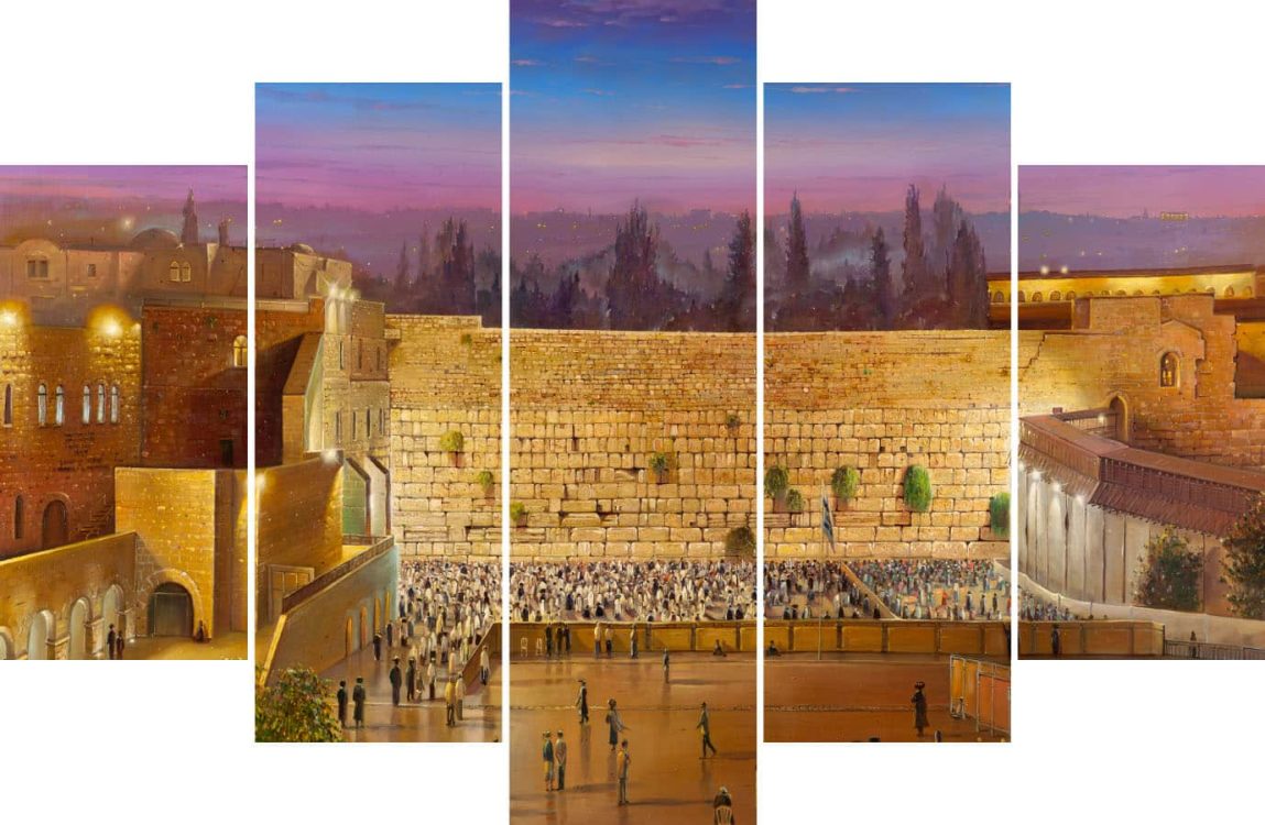 Wall panel jerusalem art