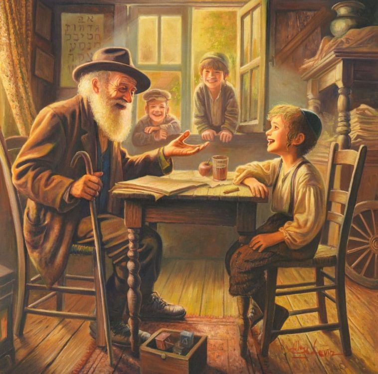 painting of shtetl