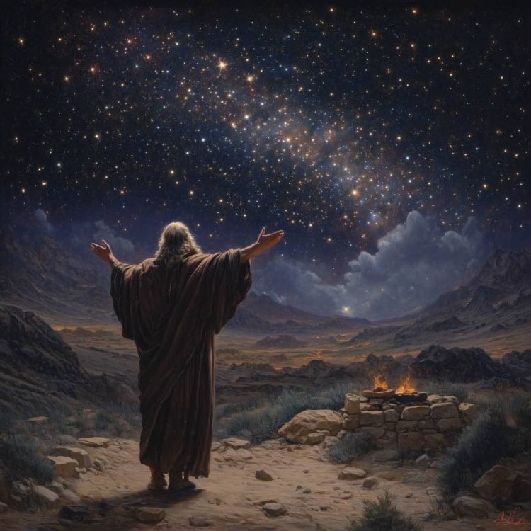 Abraham Torah portion painting