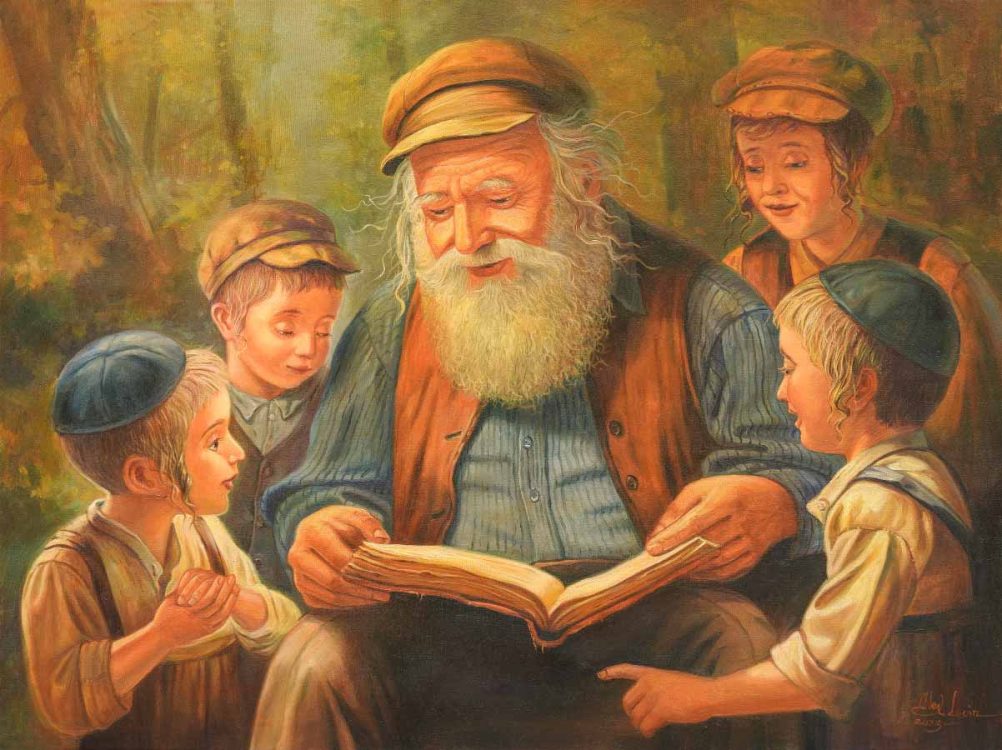 Jewish learning painting