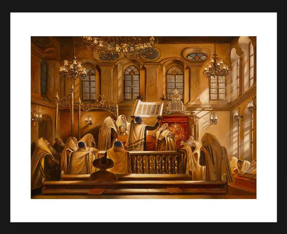 painting of synagogue