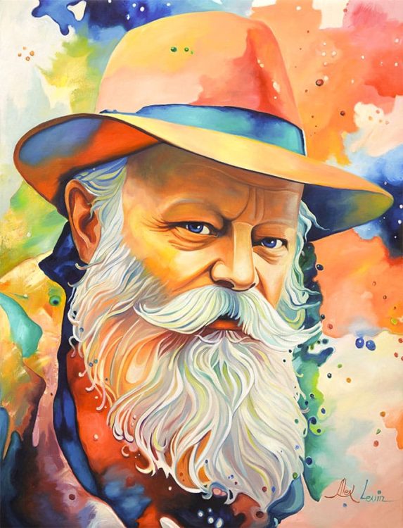 Lubavitcher Rebbe abstract painting