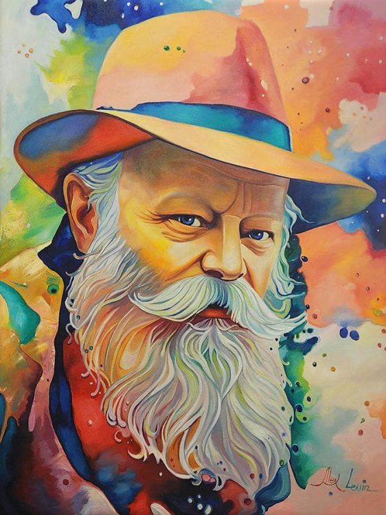 Lubavitcher Rebbe abstract painting