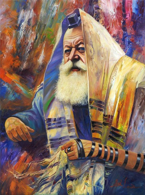 Lubavitcher Rebbe abstract painting