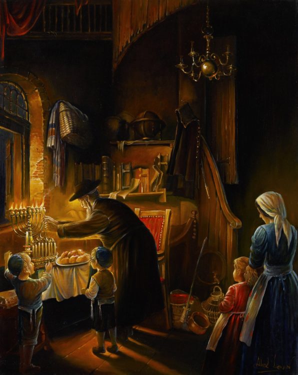 painting of chanukkah