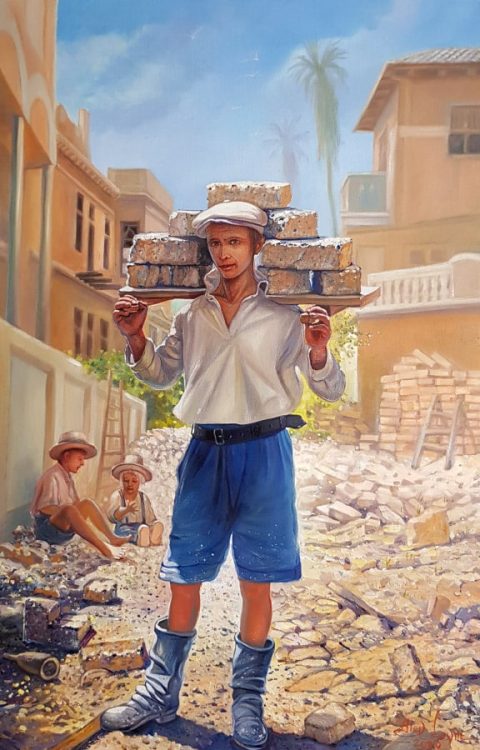 old tel aviv painting