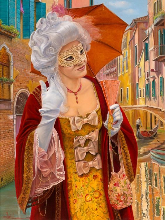 Miss Venetta, Painting by Alex Levin