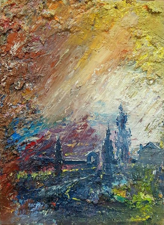 contemporary painting of Venice