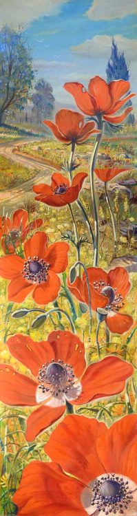Poppies painting