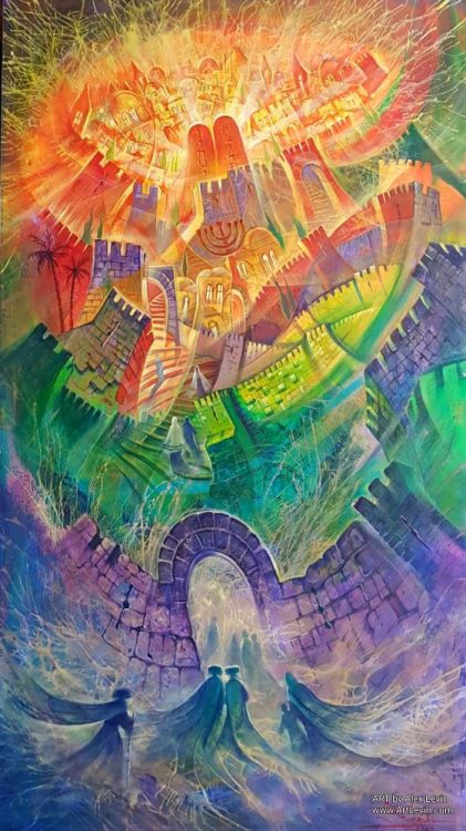 Jerusalem abstract painting