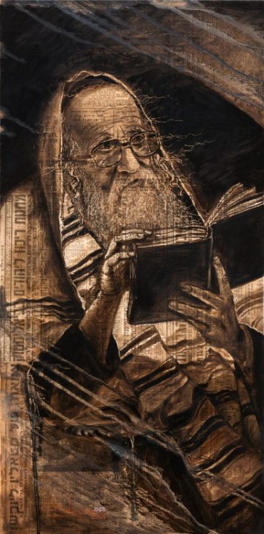 Israel Vintage newspaper paintings