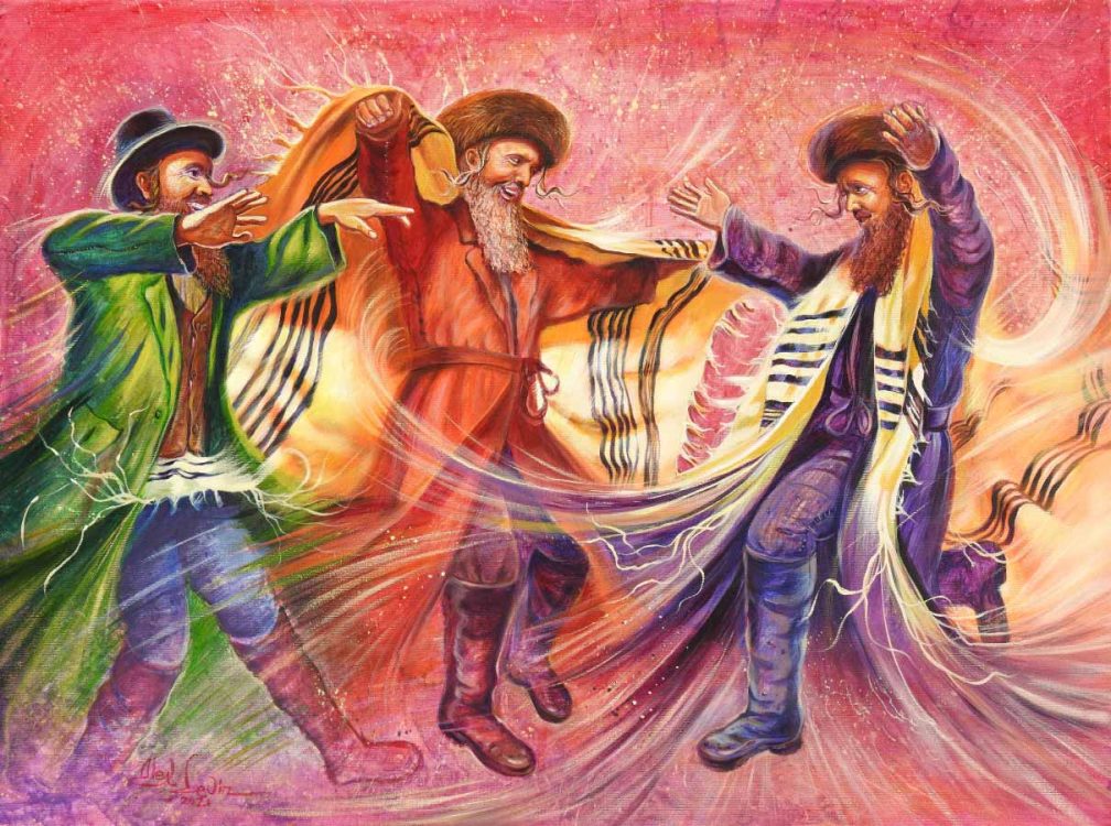 jewish dancing painting