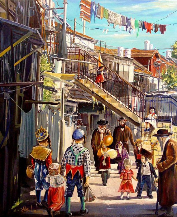 Purim at Mea Shearim