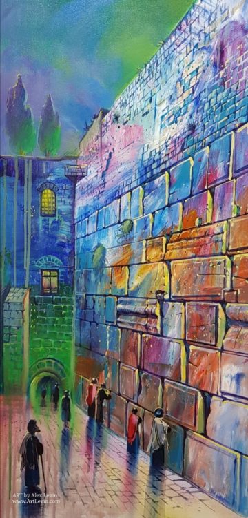 western wall picture painting
