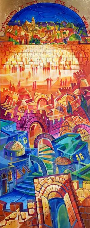 abstract jerusalem painting