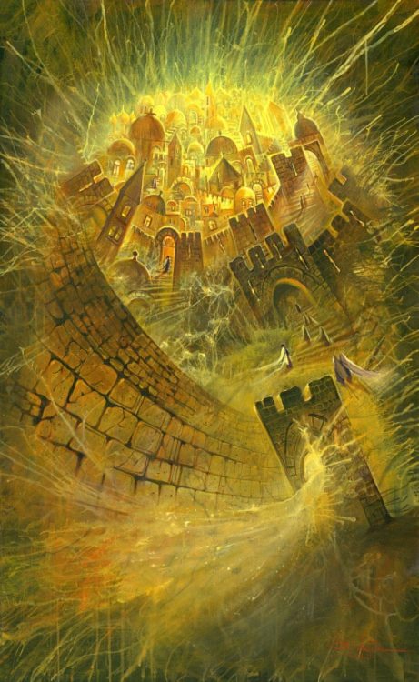 abstract jerusalem painting