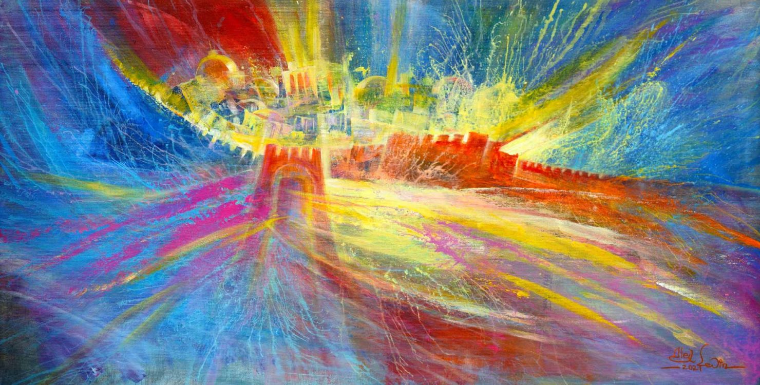 jerusalem abstract painting