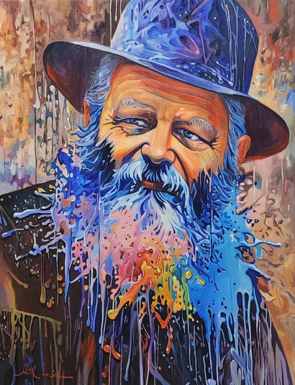 The Lubavitcher Rebbe modern painting